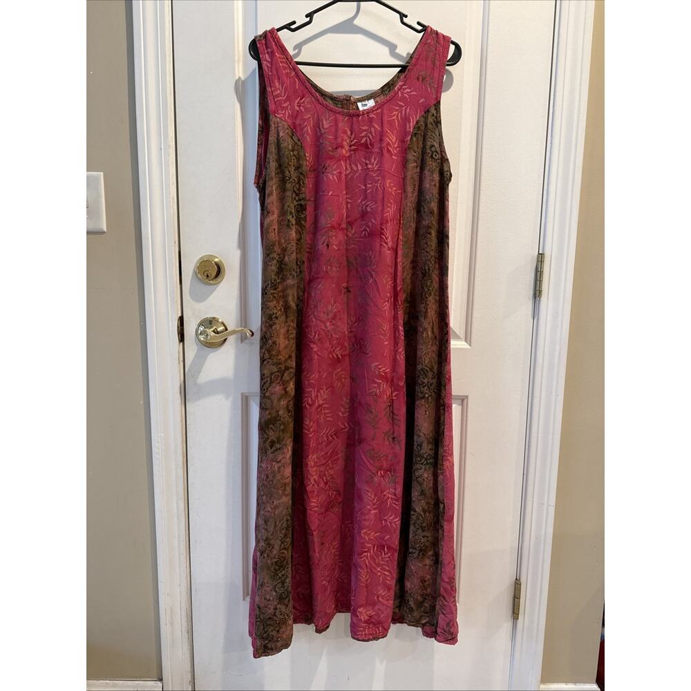 Mexicali Blues Portland Maine Long Sleeveless Boho Dress XXL Hippie Comfy!